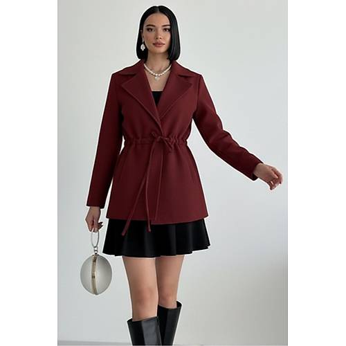 Siyah Ba�lama Detayl� Rahat Kal�p Ka�mir H�rka/Ceket