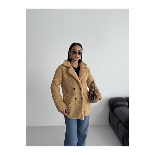 K��l�k Kad�n Teddy Antrasit Mont