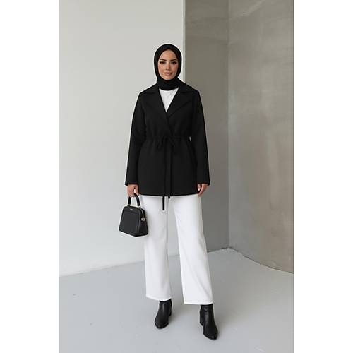 Ba�lama Detayl� Rahat Kal�p Ka�mir H�rka/Ceket