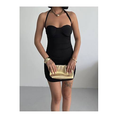 Korse Detay Askl Zmrt Elbise