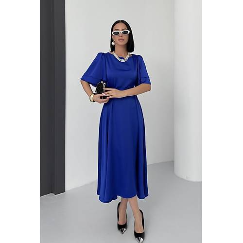 Lisa Kadn Saten Abiye Siyah