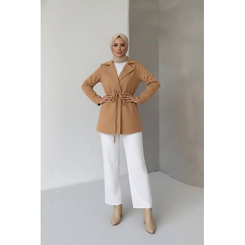 Ba�lama Detayl� Rahat Kal�p Ka�mir H�rka/Ceket