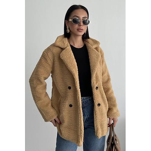 K��l�k Kad�n Teddy Antrasit Mont