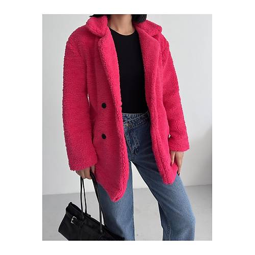 K��l�k Kad�n Teddy Antrasit Mont