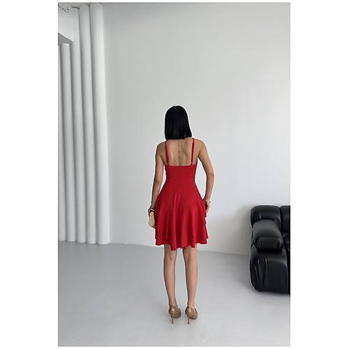 Ince Ask�l� Ete�i Kat Detay Ya� Ye�ili Abiye Mezuniyet Elbisesi