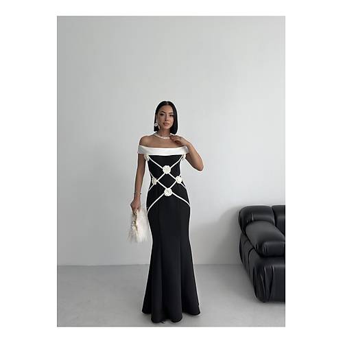 Eliza iekli Abiye Elbise