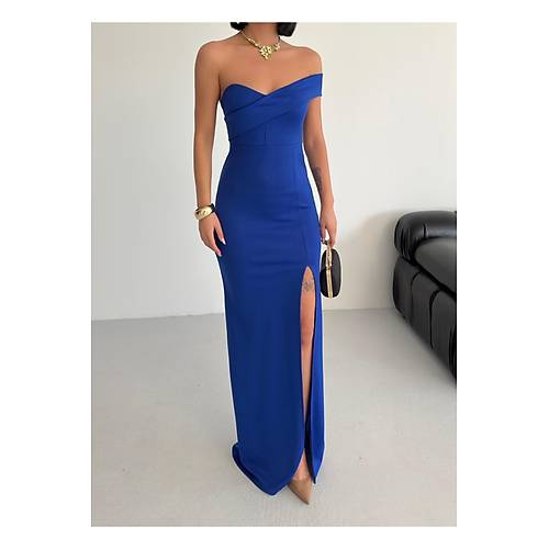 K�rm�z� Gece Elbisesi Abiye