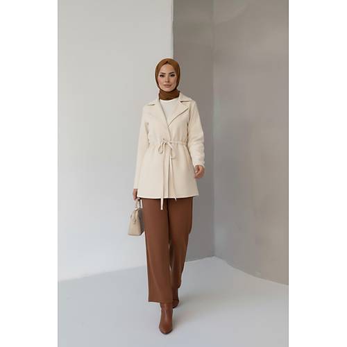 Ba�lama Detayl� Rahat Kal�p Ka�mir H�rka/Ceket