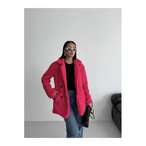 K��l�k Kad�n Teddy Antrasit Mont