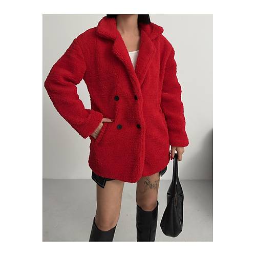 K��l�k Kad�n Teddy Antrasit Mont