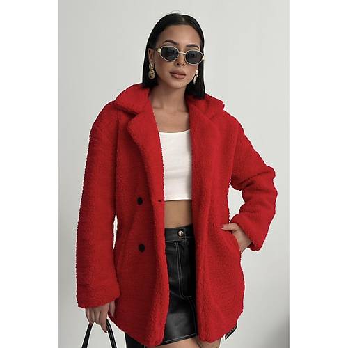 K��l�k Kad�n Teddy Antrasit Mont