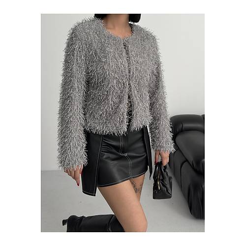 Yakas�z �thal P�sk�ll� Bordo K�rk Mont