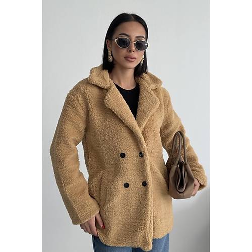 K��l�k Kad�n Teddy Antrasit Mont