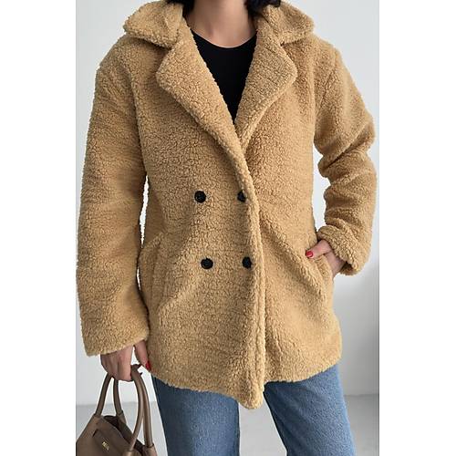 K��l�k Kad�n Teddy Antrasit Mont