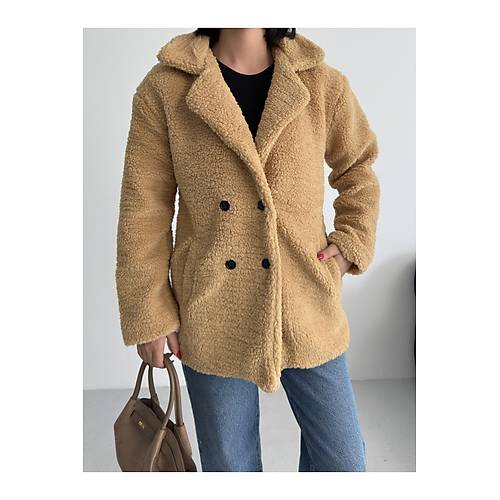 K��l�k Kad�n Teddy Antrasit Mont