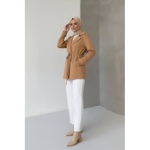 Ba�lama Detayl� Rahat Kal�p Ka�mir H�rka/Ceket