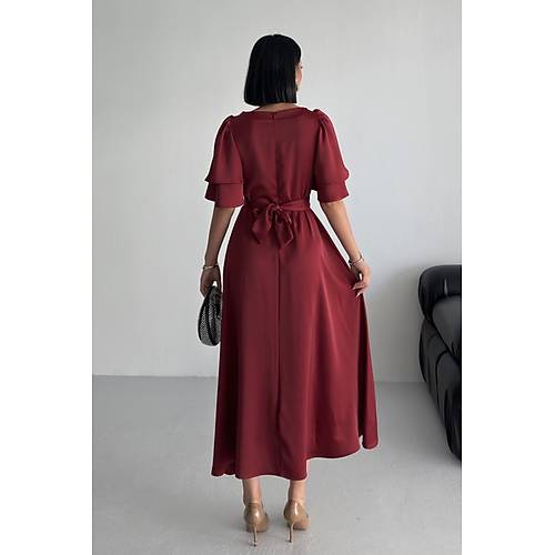 Lisa Kadn Saten Abiye Siyah