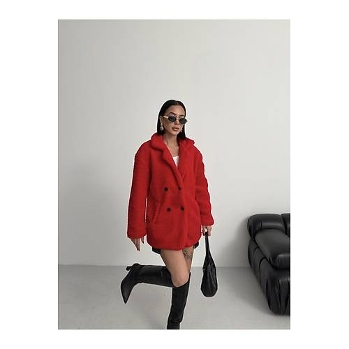 K��l�k Kad�n Teddy Antrasit Mont