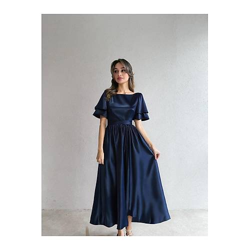 Lisa Kadn Saten Abiye 583219 Syah