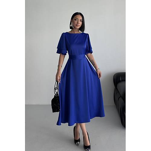 Lisa Kadn Saten Abiye Siyah