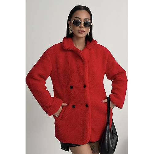 K��l�k Kad�n Teddy Antrasit Mont