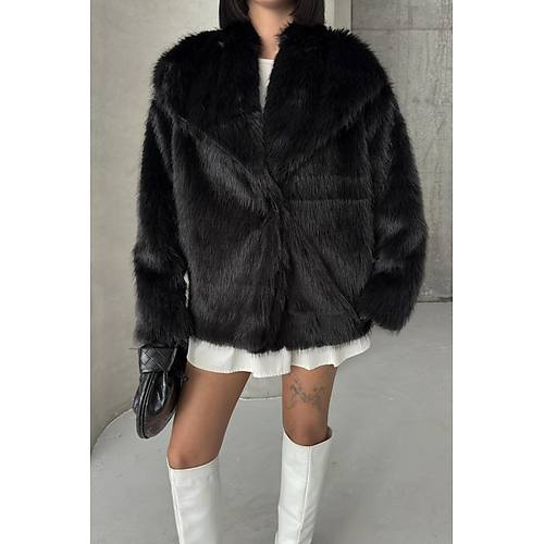 K�sa �thal �n� Kapamal� Yakal� K�rk Ceket Mont