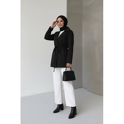 Ba�lama Detayl� Rahat Kal�p Ka�mir H�rka/Ceket