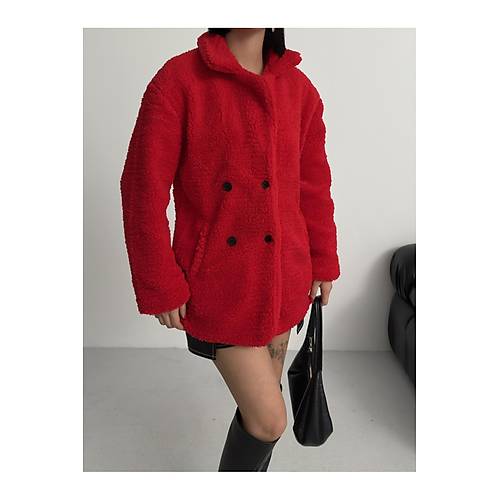 K��l�k Kad�n Teddy Antrasit Mont