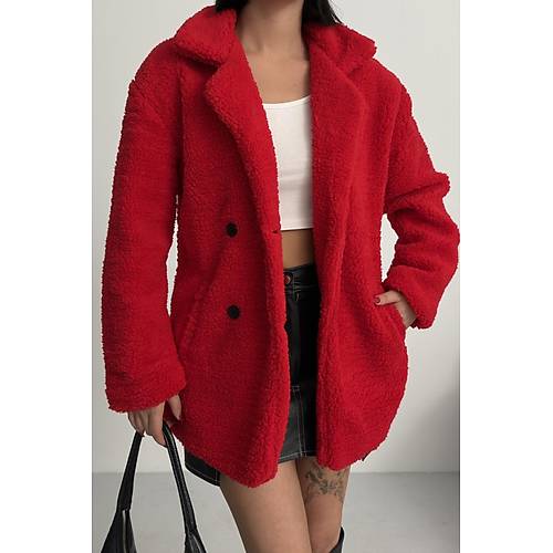 K��l�k Kad�n Teddy Antrasit Mont