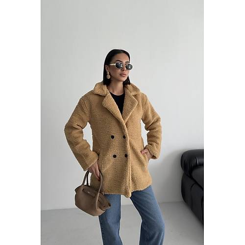 K��l�k Kad�n Teddy Antrasit Mont