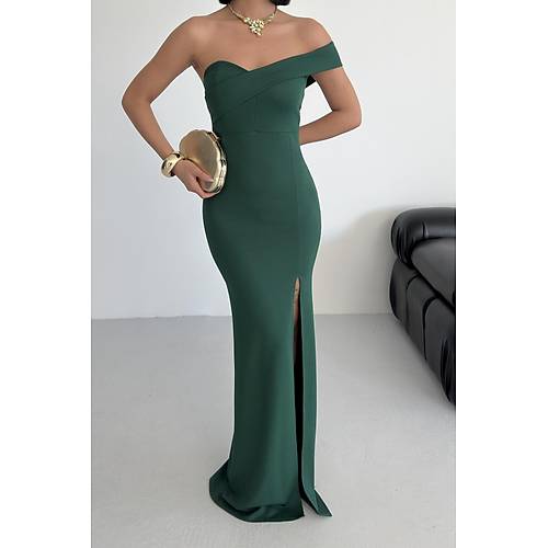 Krmz Gece Elbisesi Abiye