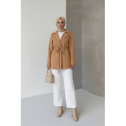 Ba�lama Detayl� Rahat Kal�p Ka�mir H�rka/Ceket