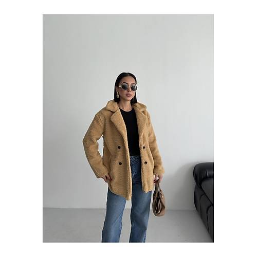 K��l�k Kad�n Teddy Antrasit Mont