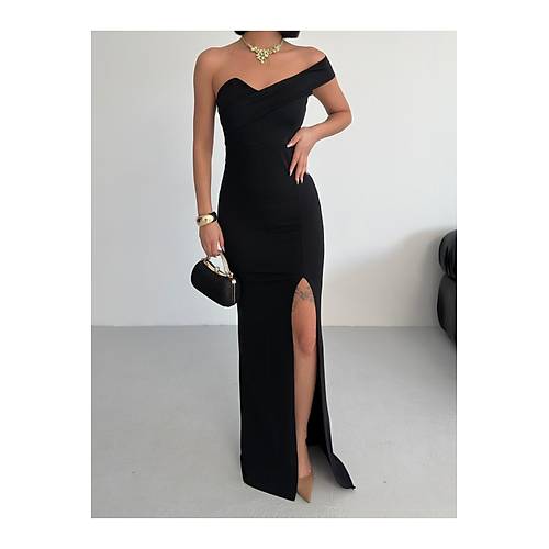 K�rm�z� Gece Elbisesi Abiye