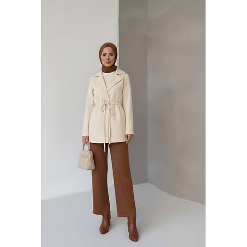 Ba�lama Detayl� Rahat Kal�p Ka�mir H�rka/Ceket