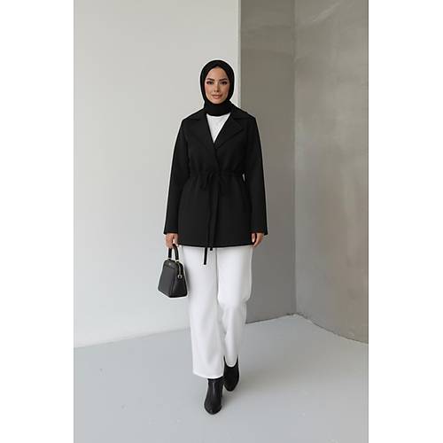 Ba�lama Detayl� Rahat Kal�p Ka�mir H�rka/Ceket