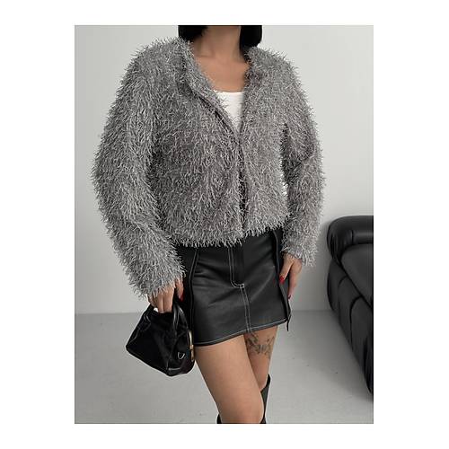 Yakas�z �thal P�sk�ll� Bordo K�rk Mont