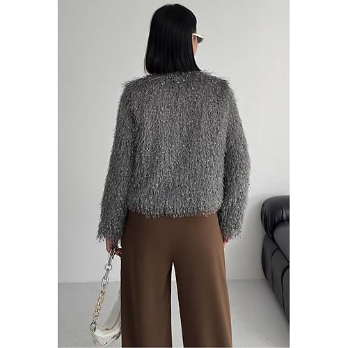 Yakas�z �thal P�sk�ll� Bordo K�rk Mont