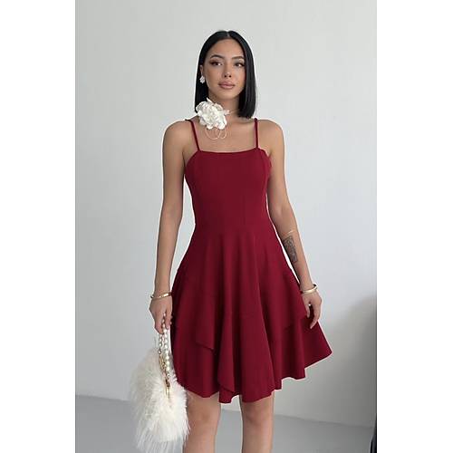 Ince Ask�l� Ete�i Kat Detay Ya� Ye�ili Abiye Mezuniyet Elbisesi