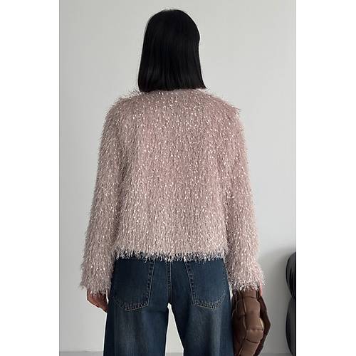 Yakas�z �thal P�sk�ll� Bordo K�rk Mont