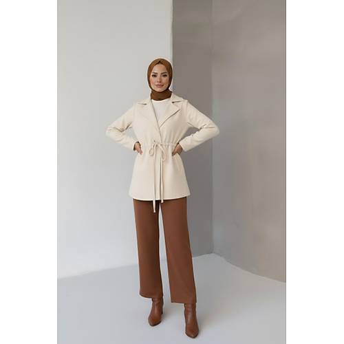 Ba�lama Detayl� Rahat Kal�p Ka�mir H�rka/Ceket