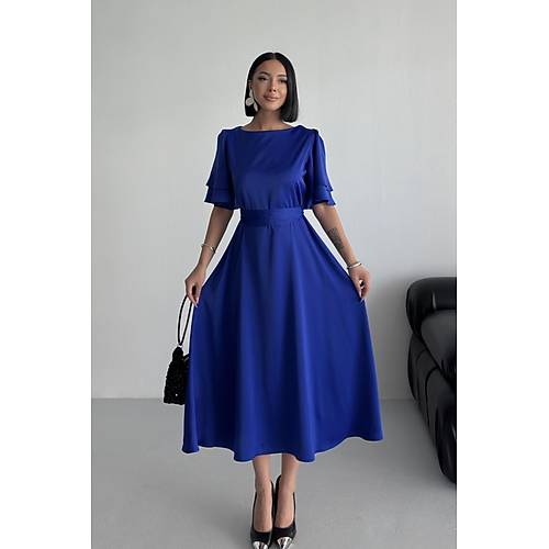 Lisa Kadn Saten Abiye Siyah