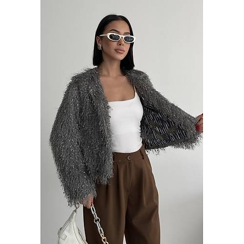 Yakas�z �thal P�sk�ll� Bordo K�rk Mont