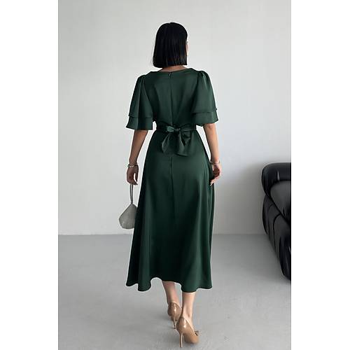 Lisa Kadn Saten Abiye Siyah