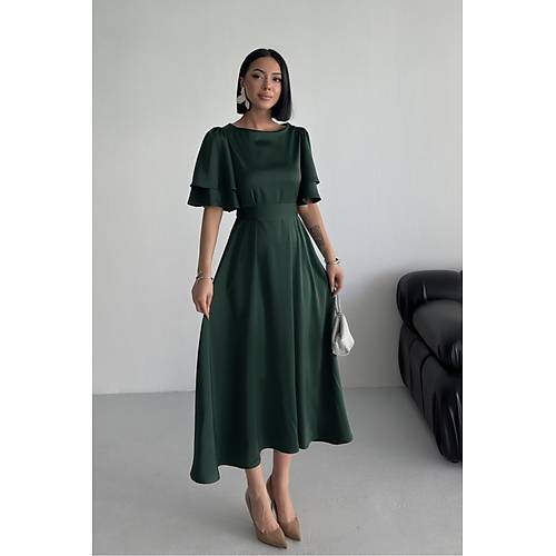 Lisa Kadn Saten Abiye Siyah