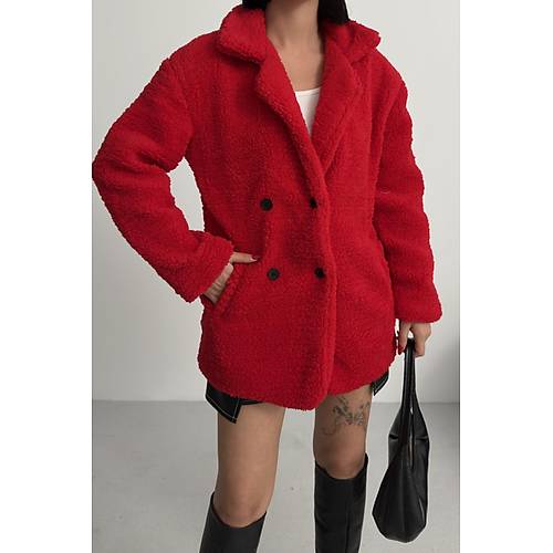 K��l�k Kad�n Teddy Antrasit Mont