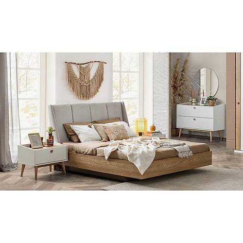 Krem Bohem Yatak Odas�