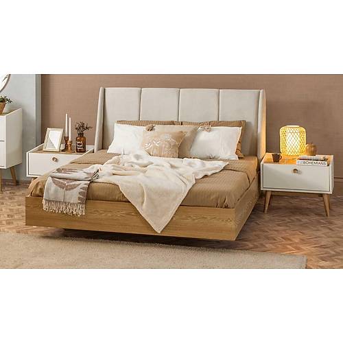 Krem Bohem Yatak Odas�