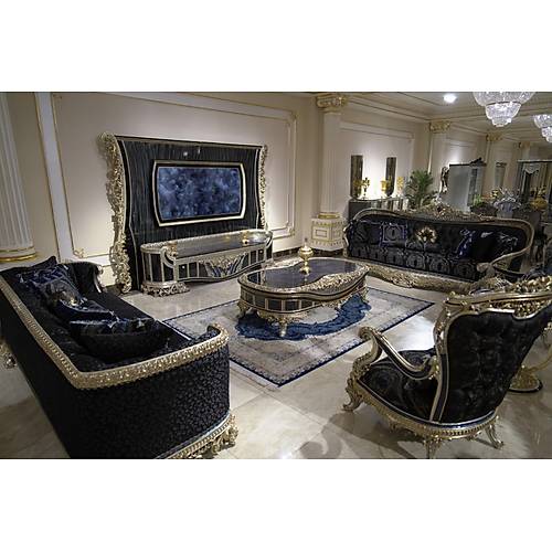 Royal Mavi Koltuk Takımı