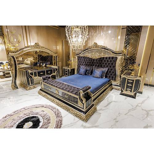 Royal Mavi Yatak Odası